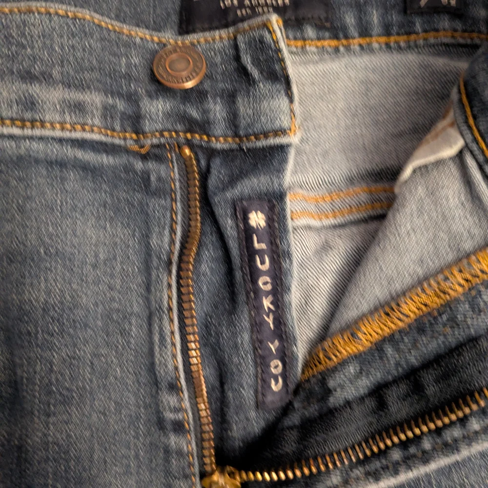 Lucky Brand 121 Slim Straight Men’s Jeans Blue 38x32 - Picture 4 of 8